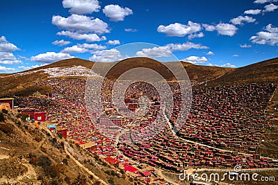 Larong Wuming Buddhist Academy Stock Photo